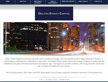 Tablet Screenshot of daltonstreetcapital.com